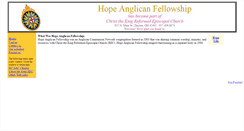 Desktop Screenshot of hopeanglican.us
